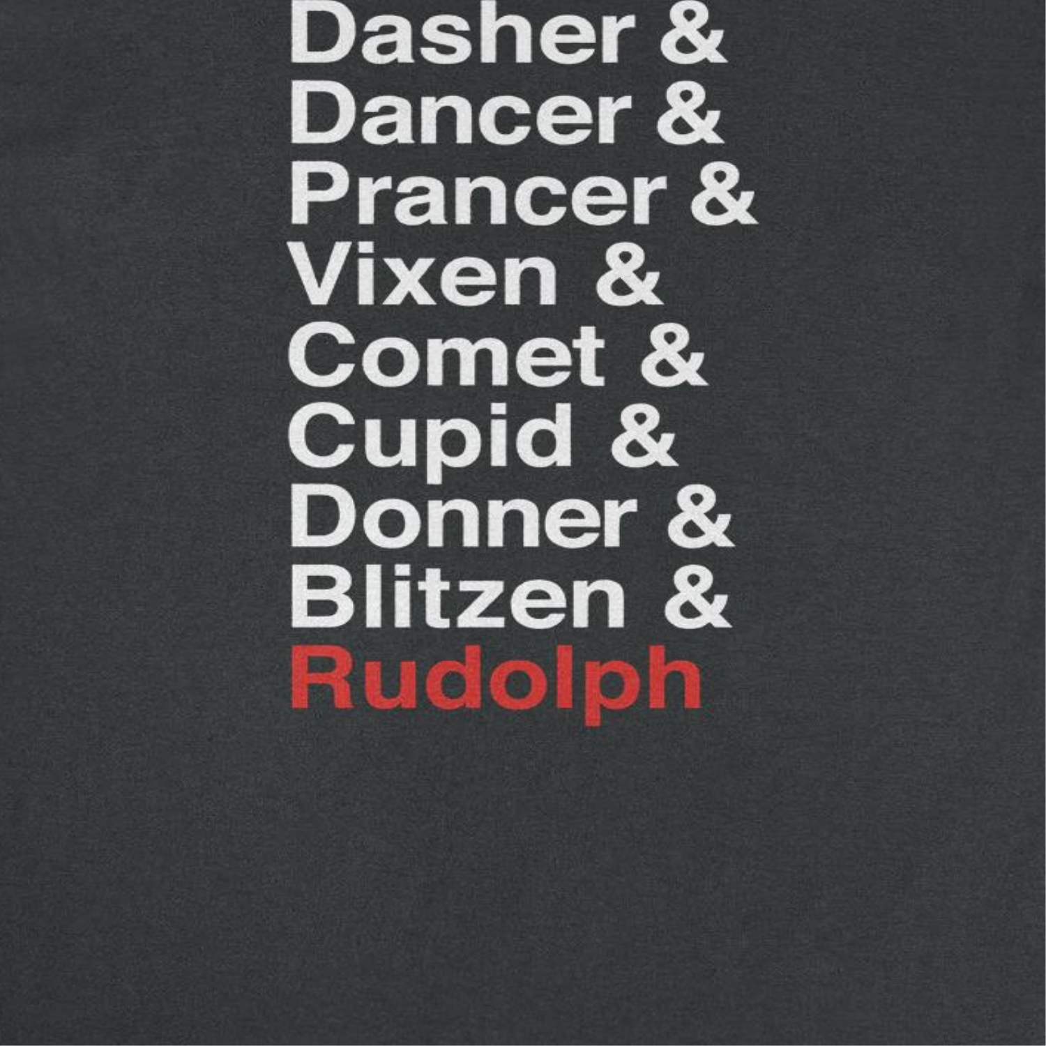 Christmas T-Shirt - Reindeer Names
