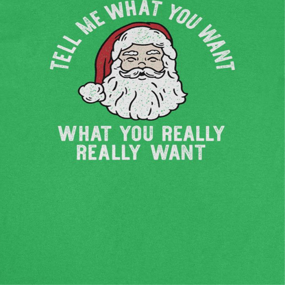 Christmas T-Shirt - Tell Me What you Want What You Really Really Want