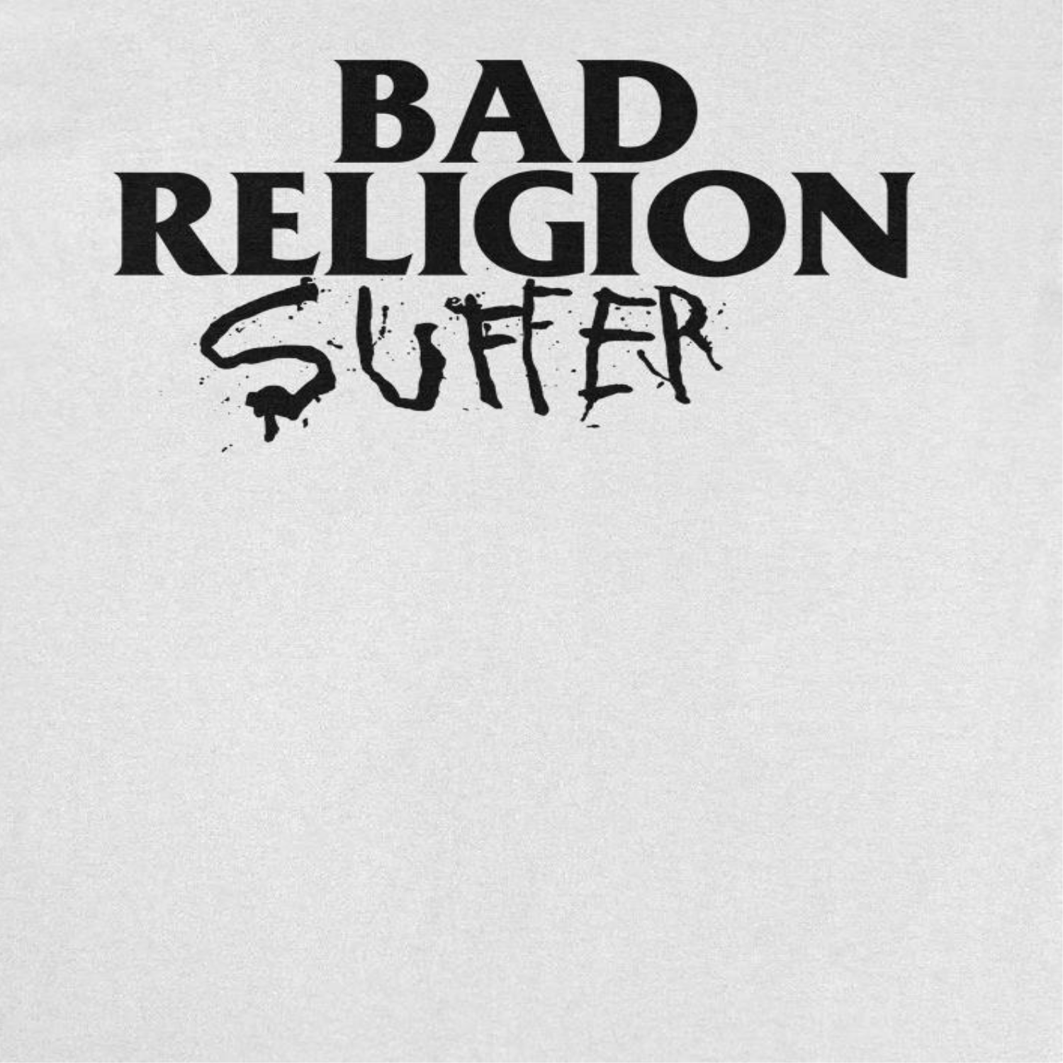 Bad Religion Suffer 89 EU Tour Front White T-Shirt