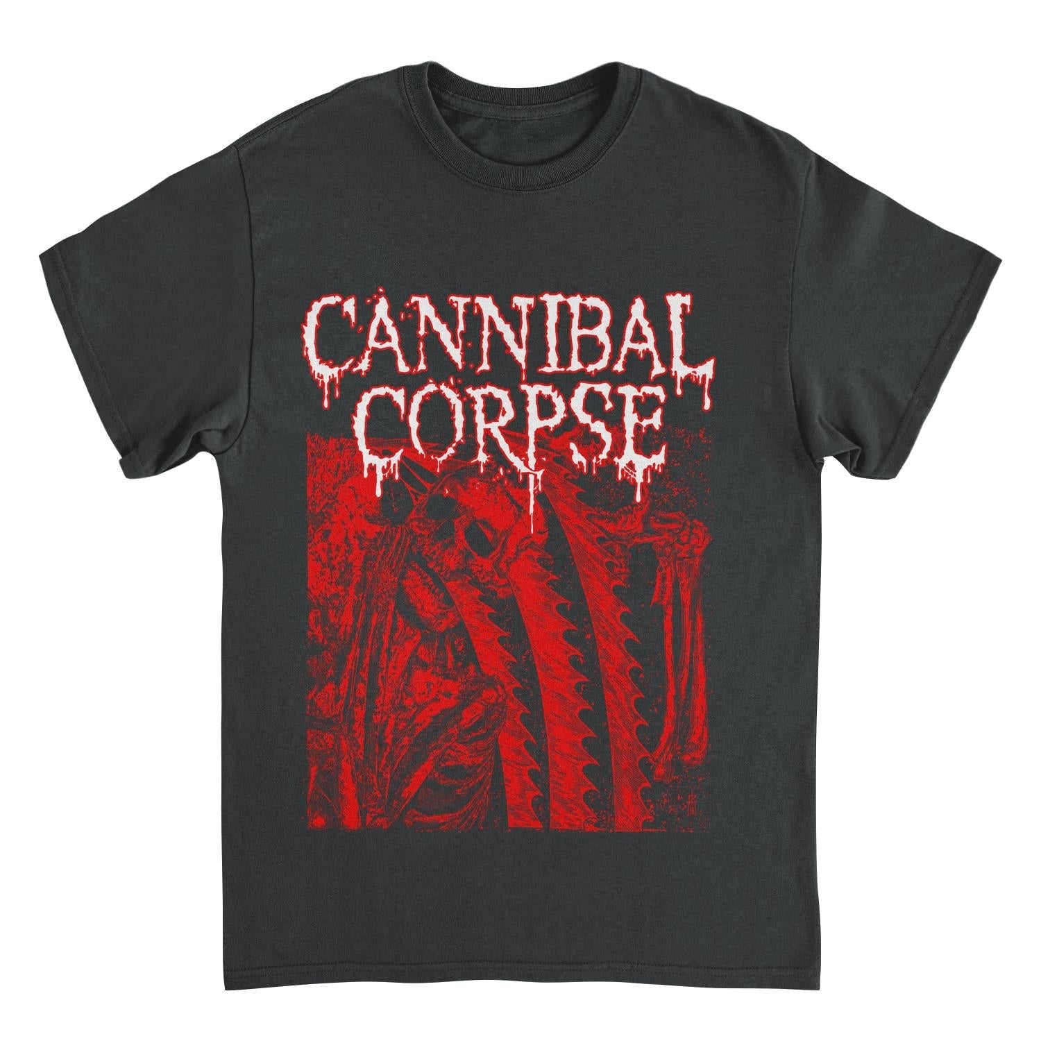 Cannibal Corpse Saw Face Black T-Shirt