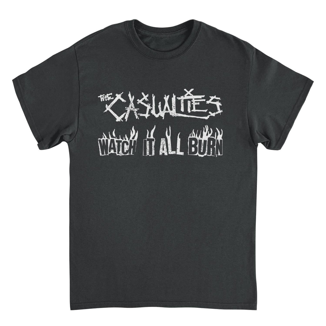 The Casualties All Out War Back Black T-Shirt