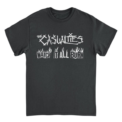 The Casualties All Out War Back Black T-Shirt