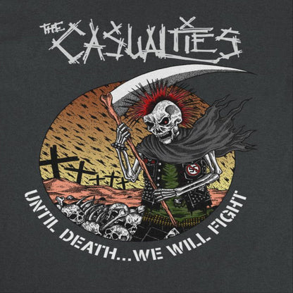 The Casualties Until Death Artwork Front Black T-Shirt