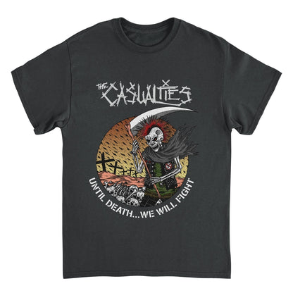 The Casualties Until Death Artwork Front Black T-Shirt