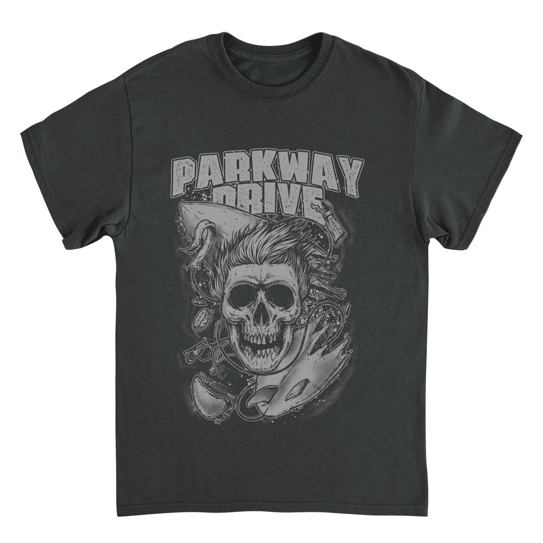 Parkway Drive Skull Surf Black T-Shirt