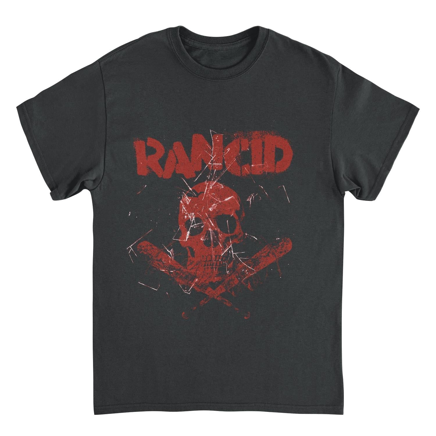 Rancid Bats Red Ink Black T-Shirt