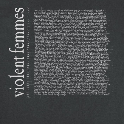 Violent Femmes Tour Lyrics Front Vf Black T-Shirt