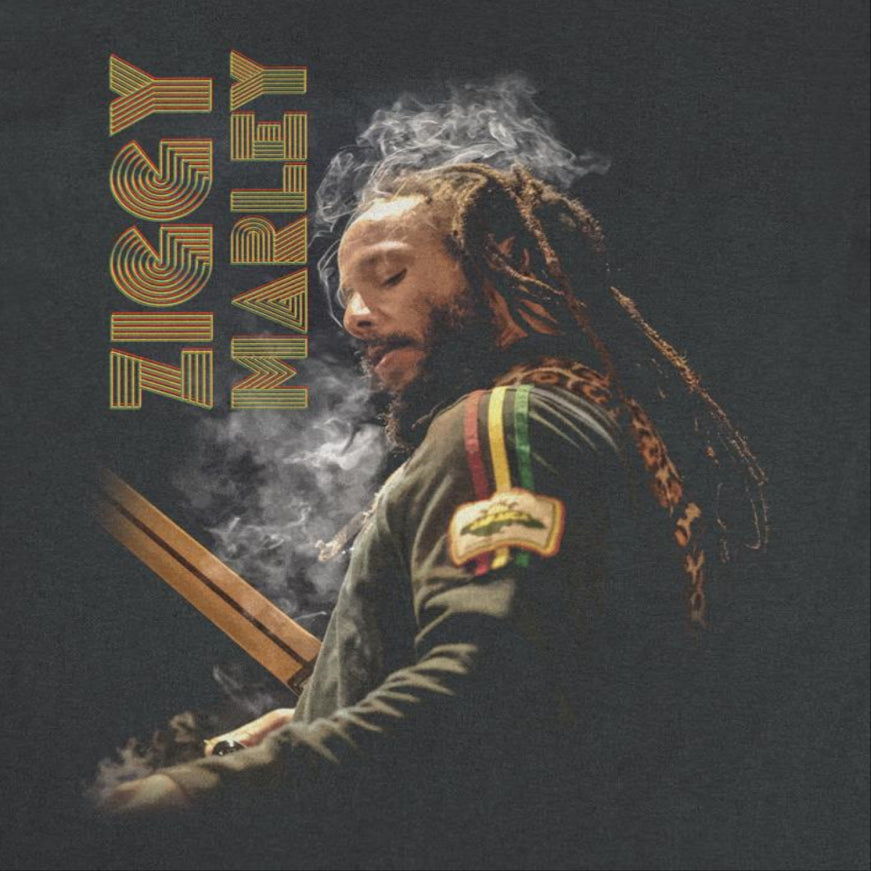 Ziggy Marley Smoke Ziggy Black T-Shirt