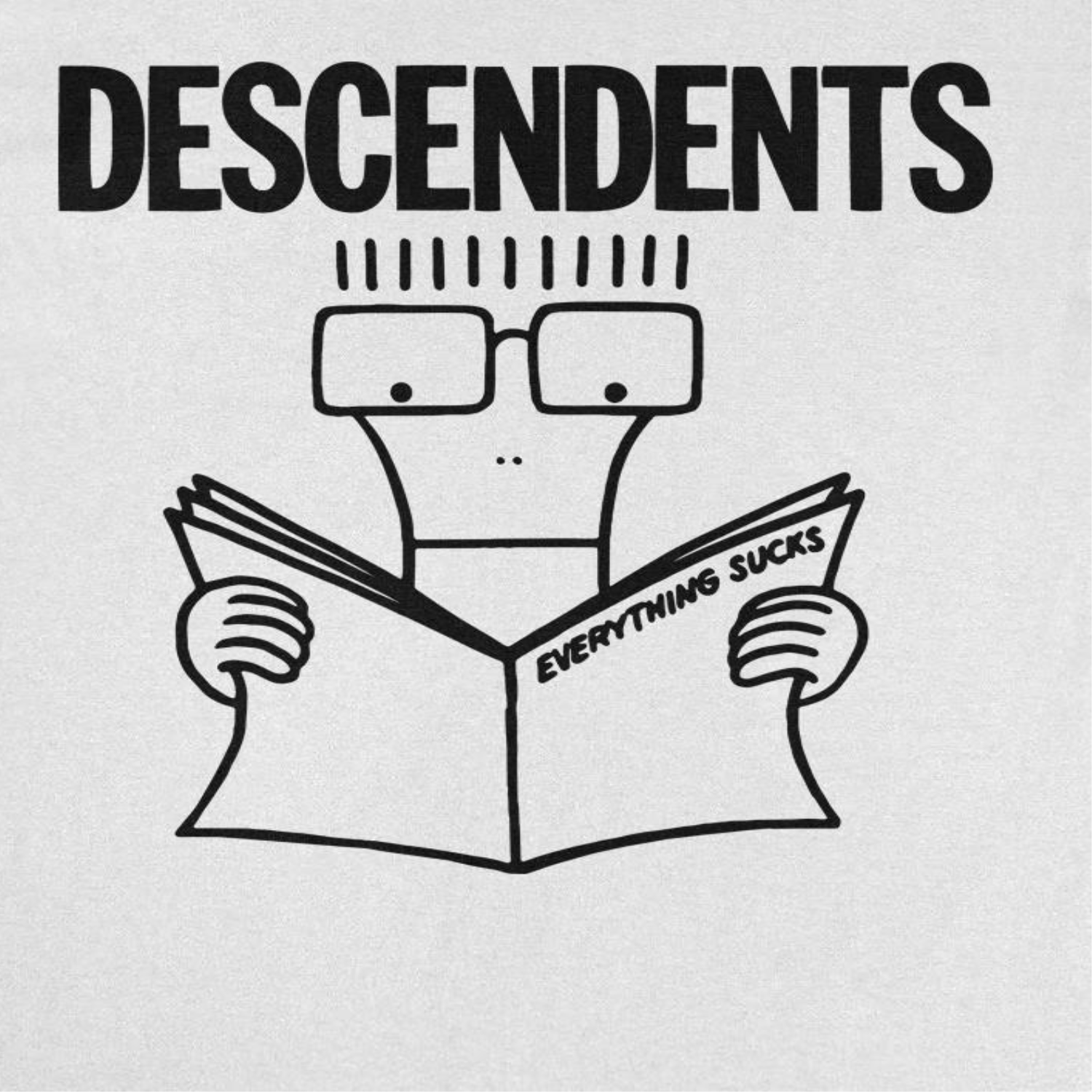 Descendents Everything Sucks 25 Front White T-Shirt