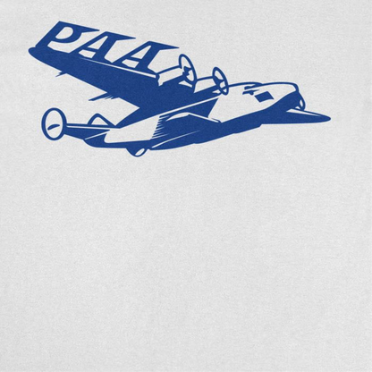 Pan Am PAA Wing Blue Print White T-Shirt