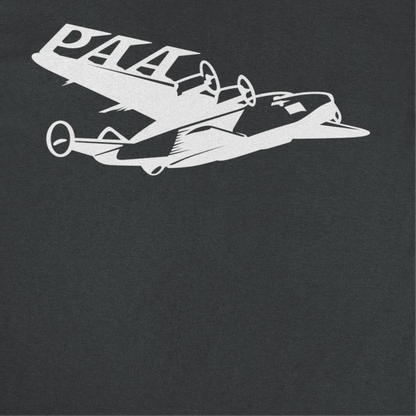 Pan Am PAA Wing White Print Black T-Shirt