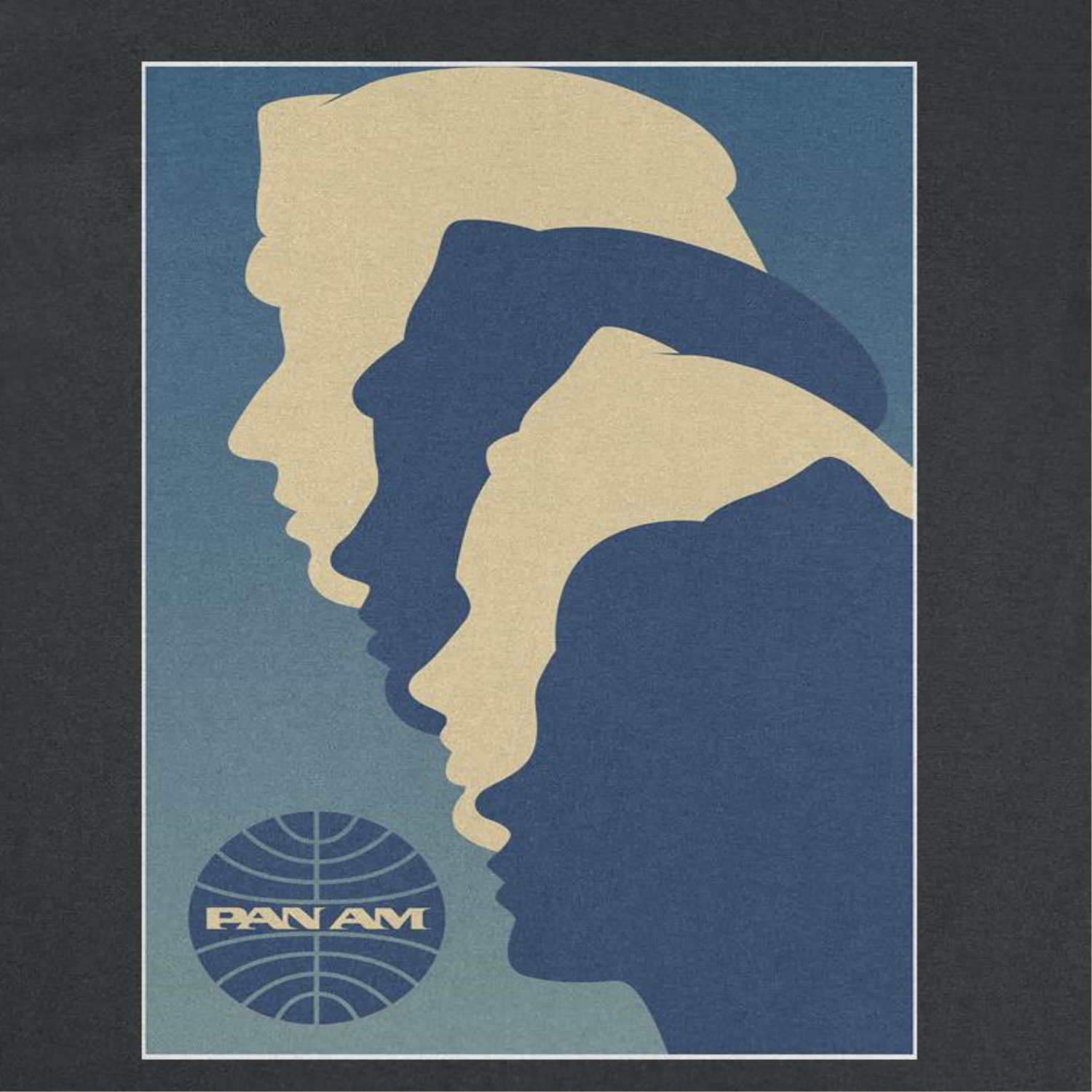 Pan Am Crew Silhouette Black T-Shirt