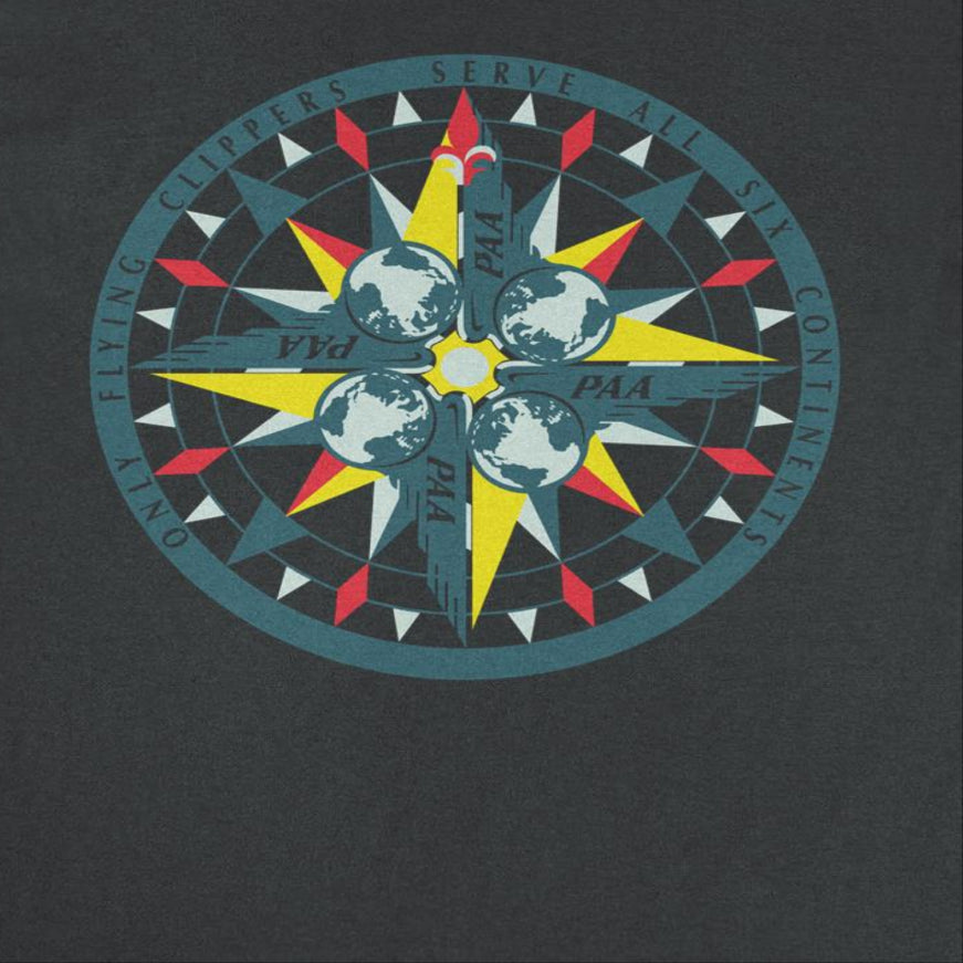 Pan Am Only Flying Clippers Black T-Shirt