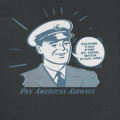 Pan Am Thank You for Flying With Pan Am Black T-Shirt