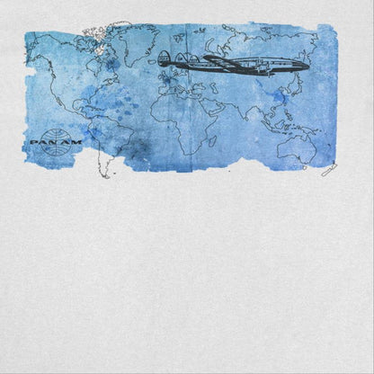 Pan Am World Map White T-Shirt