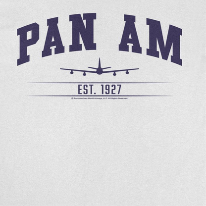 Pan Am College Sports Text Est 1927 White T-Shirt