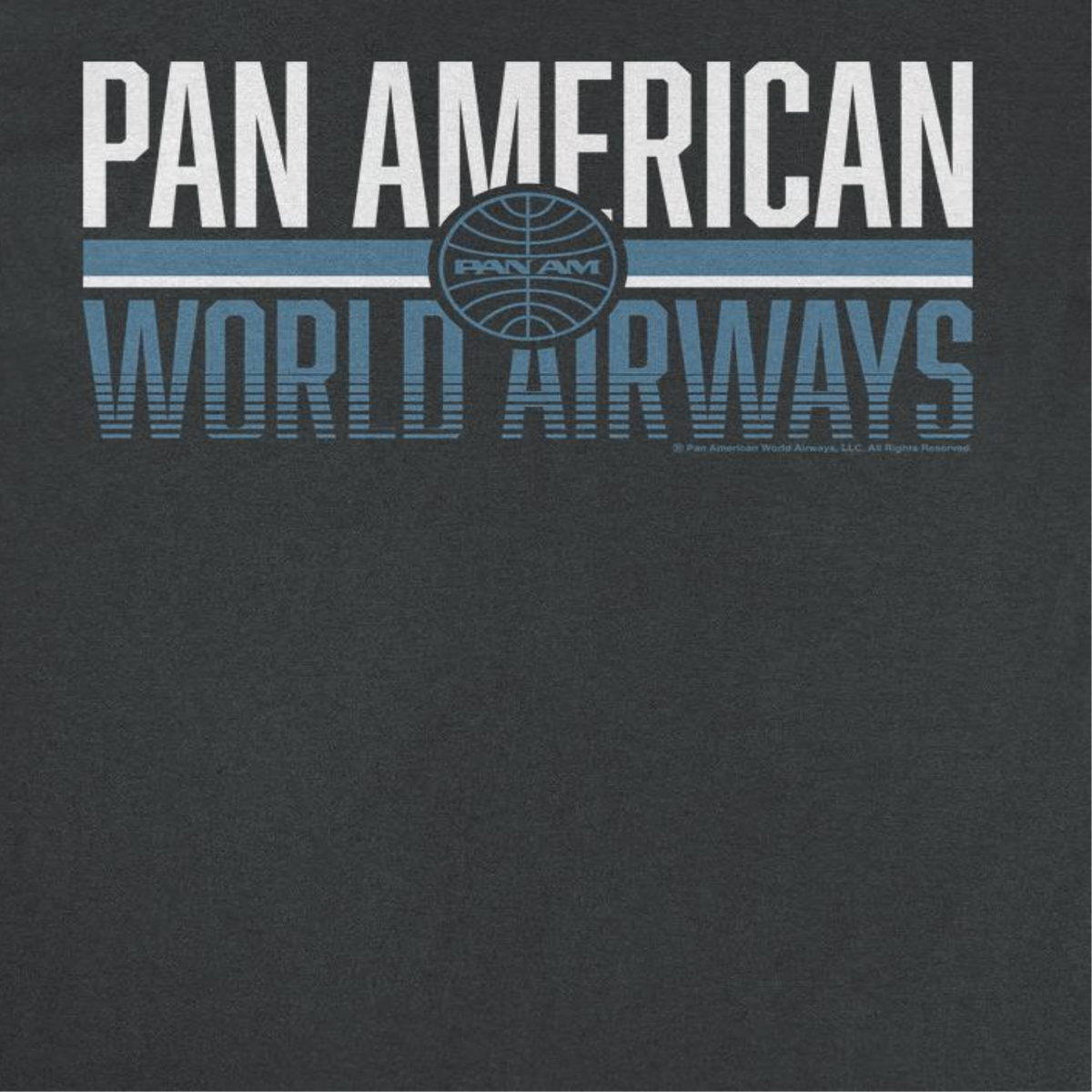 Pan Am Retro Pan American World Airways Black T-Shirt