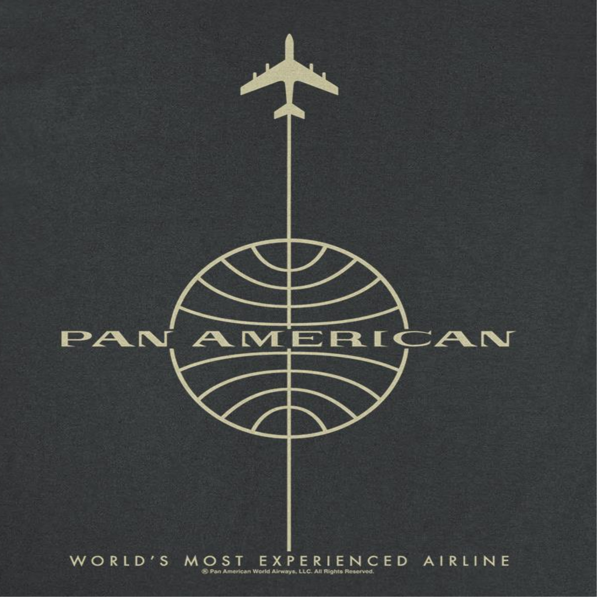 Pan Am Worlds Most Experienced Airline Black T-Shirt