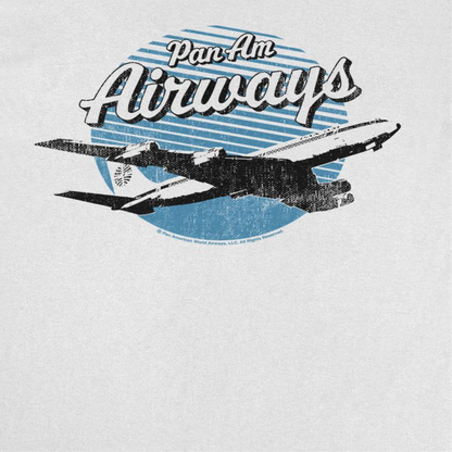 Pan Am Airways Retro Plane Take Off White T-Shirt