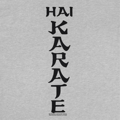 Hai Karate Vertical Logo Retro Aftershave Sport Grey T-Shirt