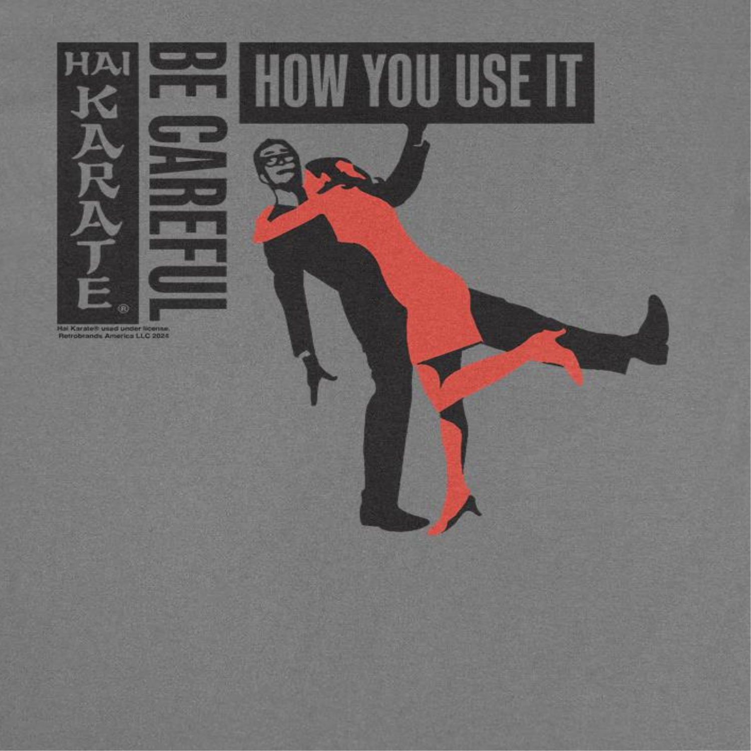 Hai Karate Be Careful How Your Use it Charcoal T-Shirt