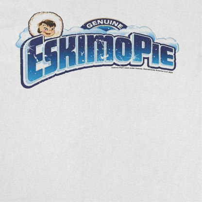 Eskimo Pie Genuine Retro Distress Clouds White T-Shirt