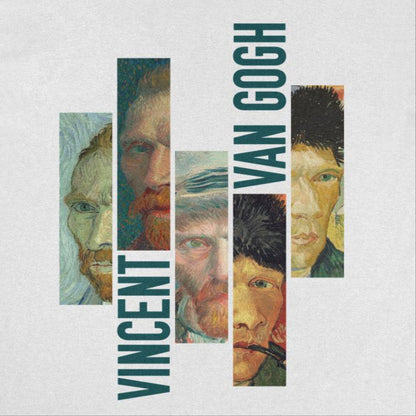 Classic Paintings Vincents Faces White T-Shirt