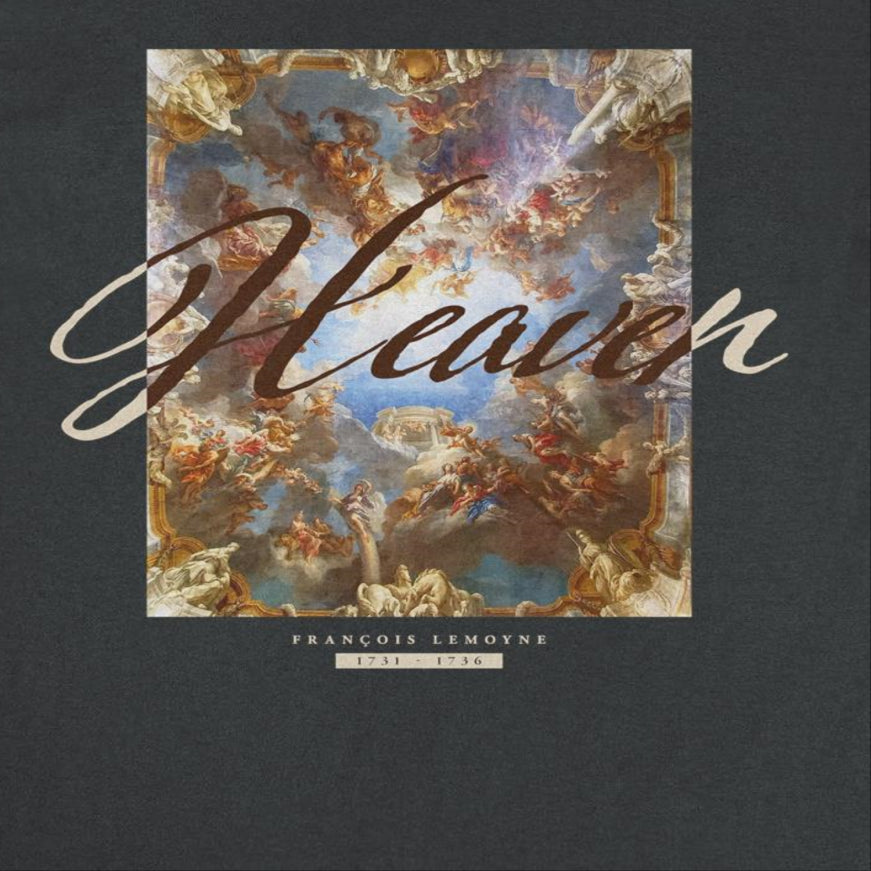 Classic Paintings Heaven Lemoyne Black T-Shirt