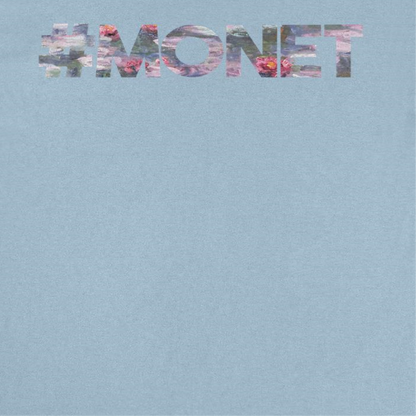 Classic Paintings Hashtag Monet Water Lillies Light Blue T-Shirt