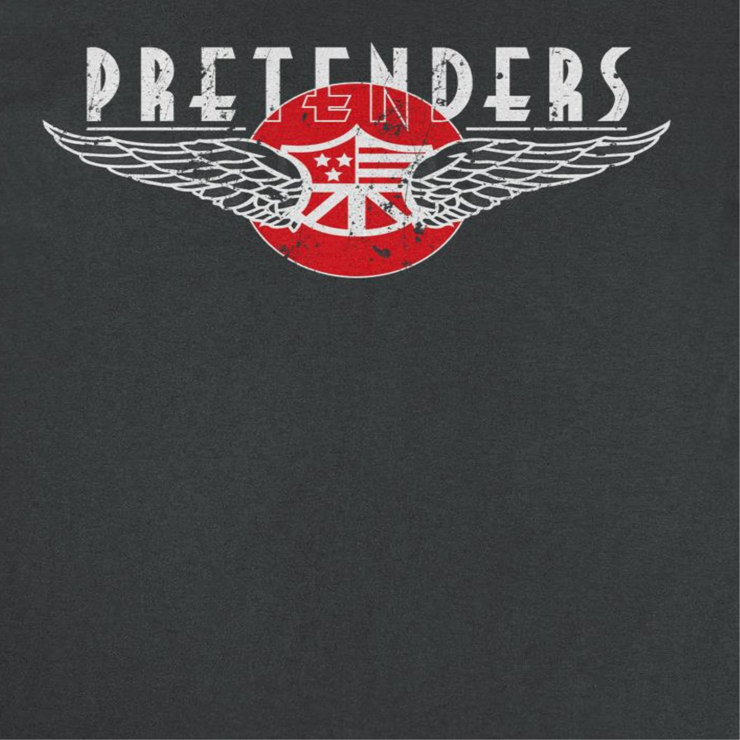 The Pretenders Pretenders Winged Emblem Black T-Shirt