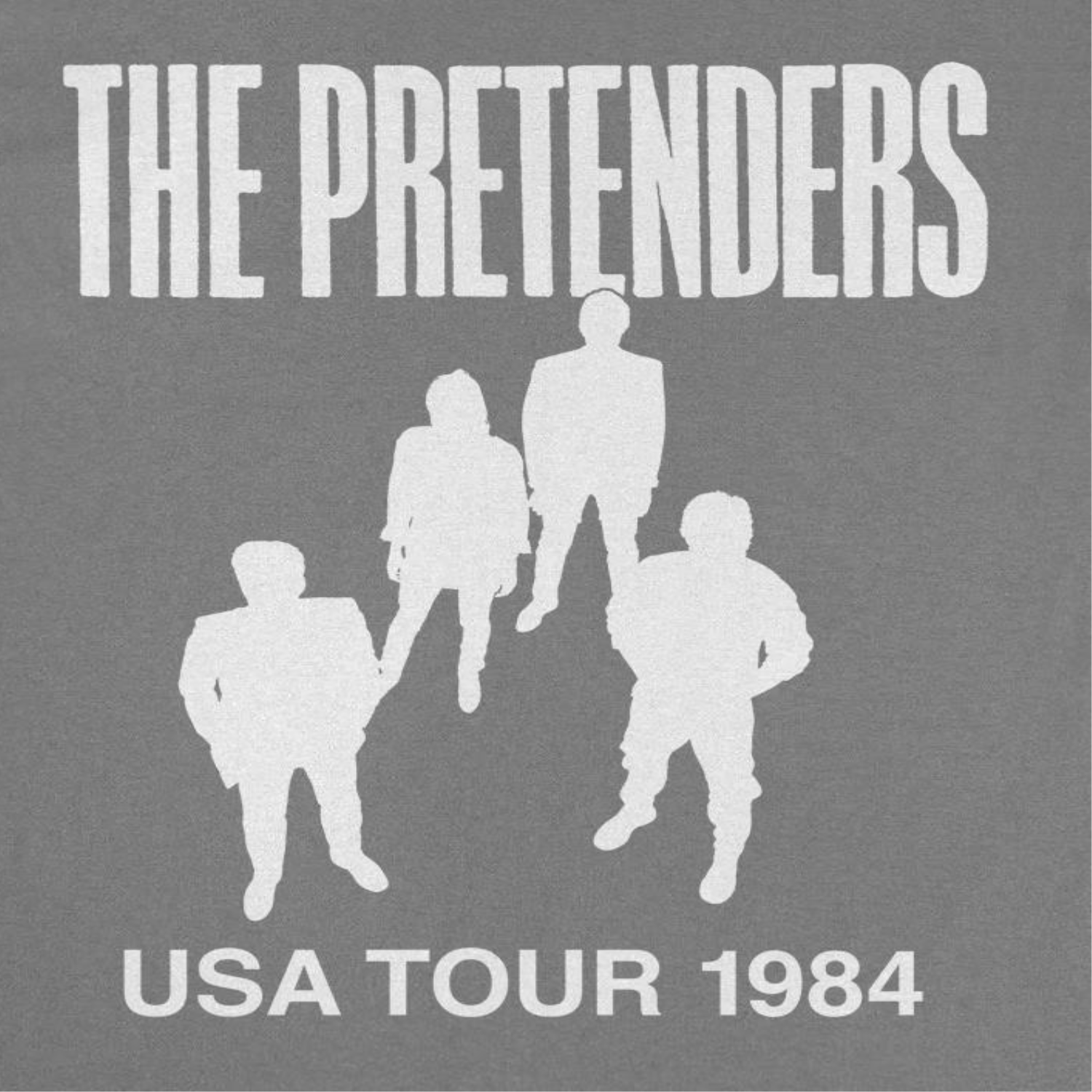 The Pretenders USA Tour 1984 Charcoal T-Shirt