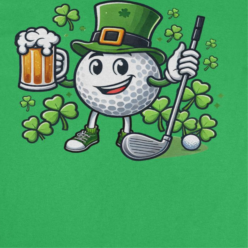 St. Patricks Day Golfball T-Shirt