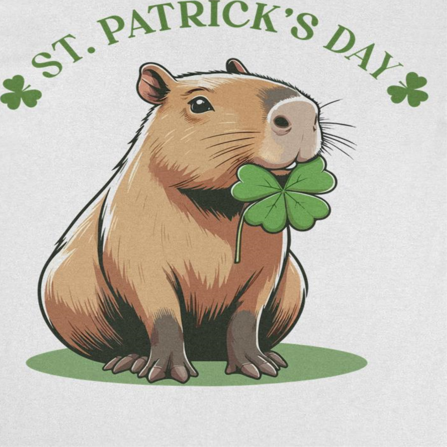 St. Patricks Day Capybara St T-Shirt