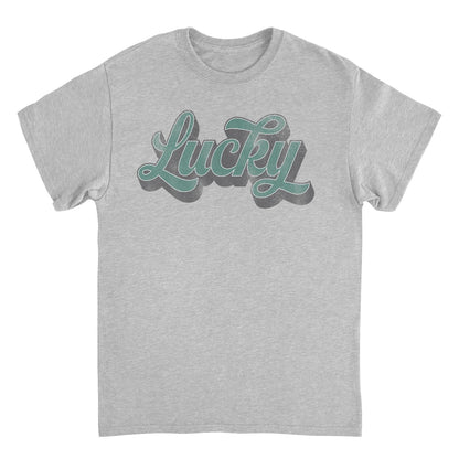 St. Patricks Day Lucky Script 3D T-Shirt