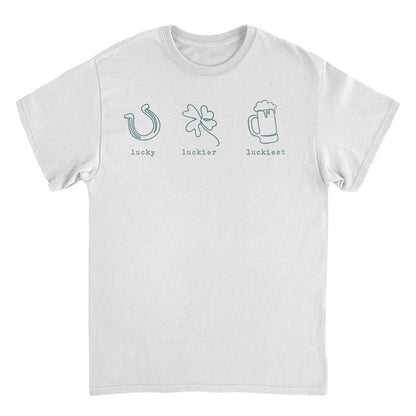 St. Patricks Day Lucky Luckier Luckiest T-Shirt