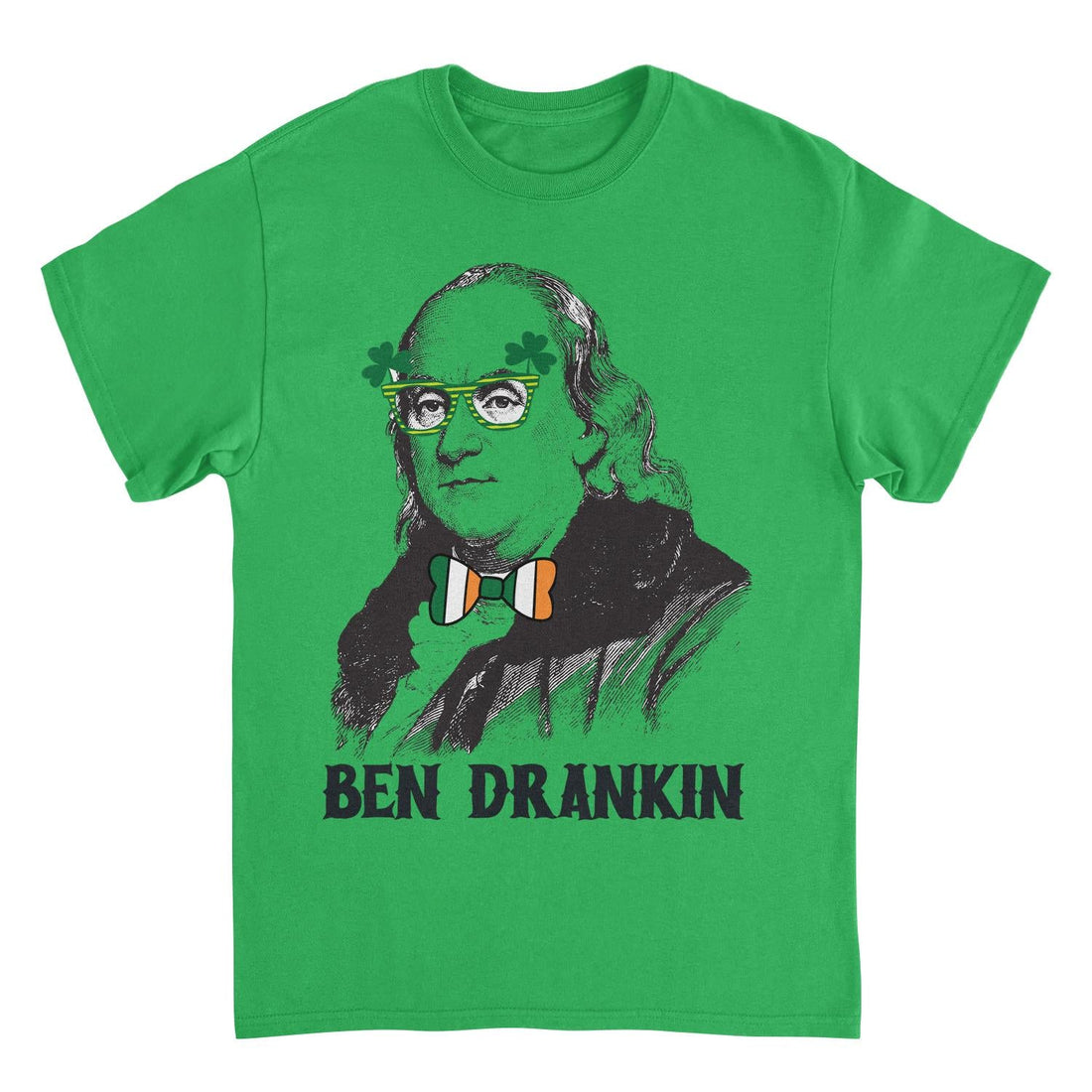 St. Patricks Day Ben Drankin Glasses T-Shirt