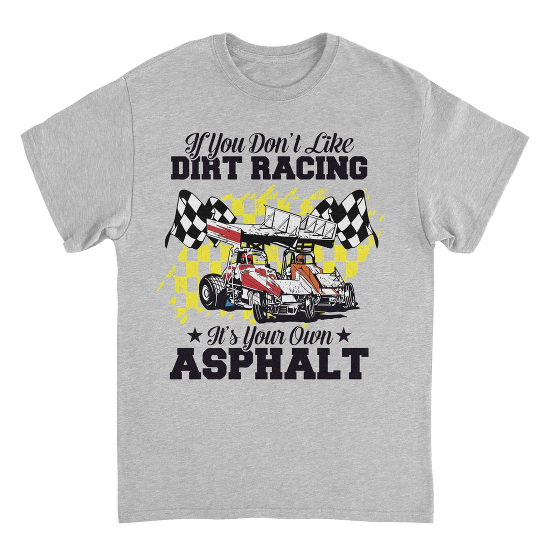 World of Outlaws Its Your Own Asphalt Sport Grey T-Shirt