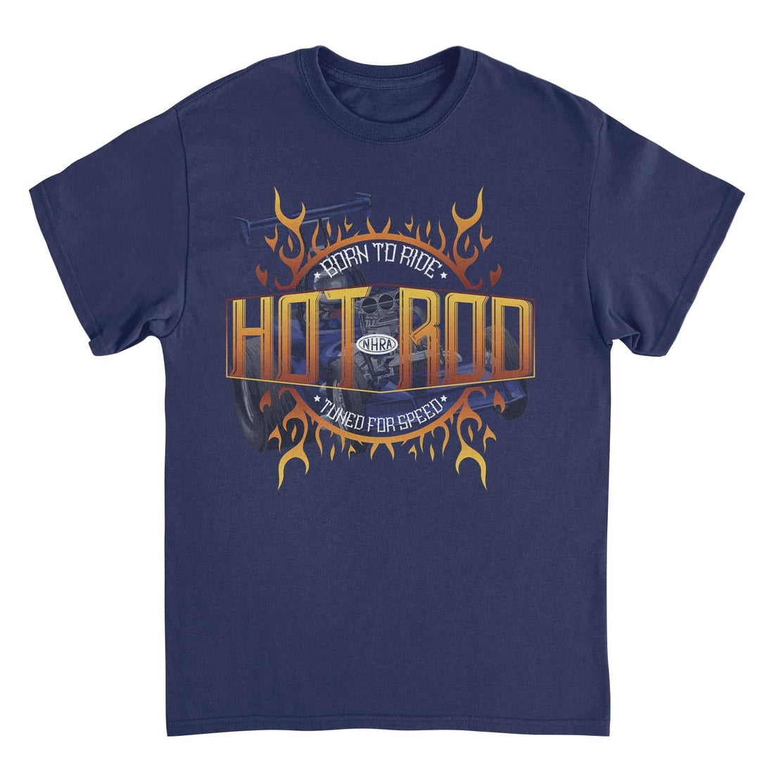 NHRA Born to Ride Tuned For Speed Navy T-Shirt