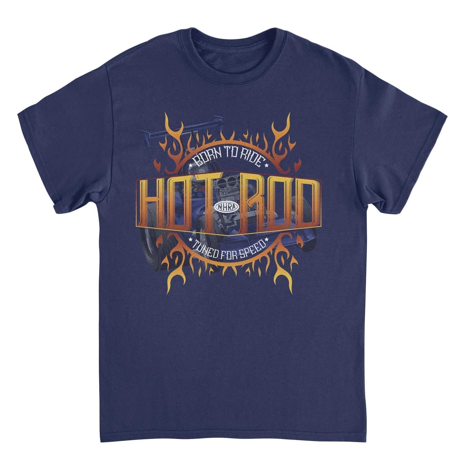 NHRA Born to Ride Tuned For Speed Navy T-Shirt