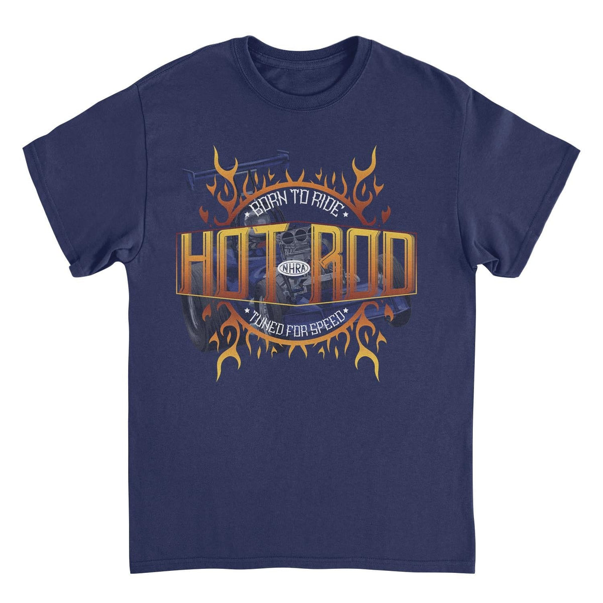 NHRA Born to Ride Tuned For Speed Navy T-Shirt