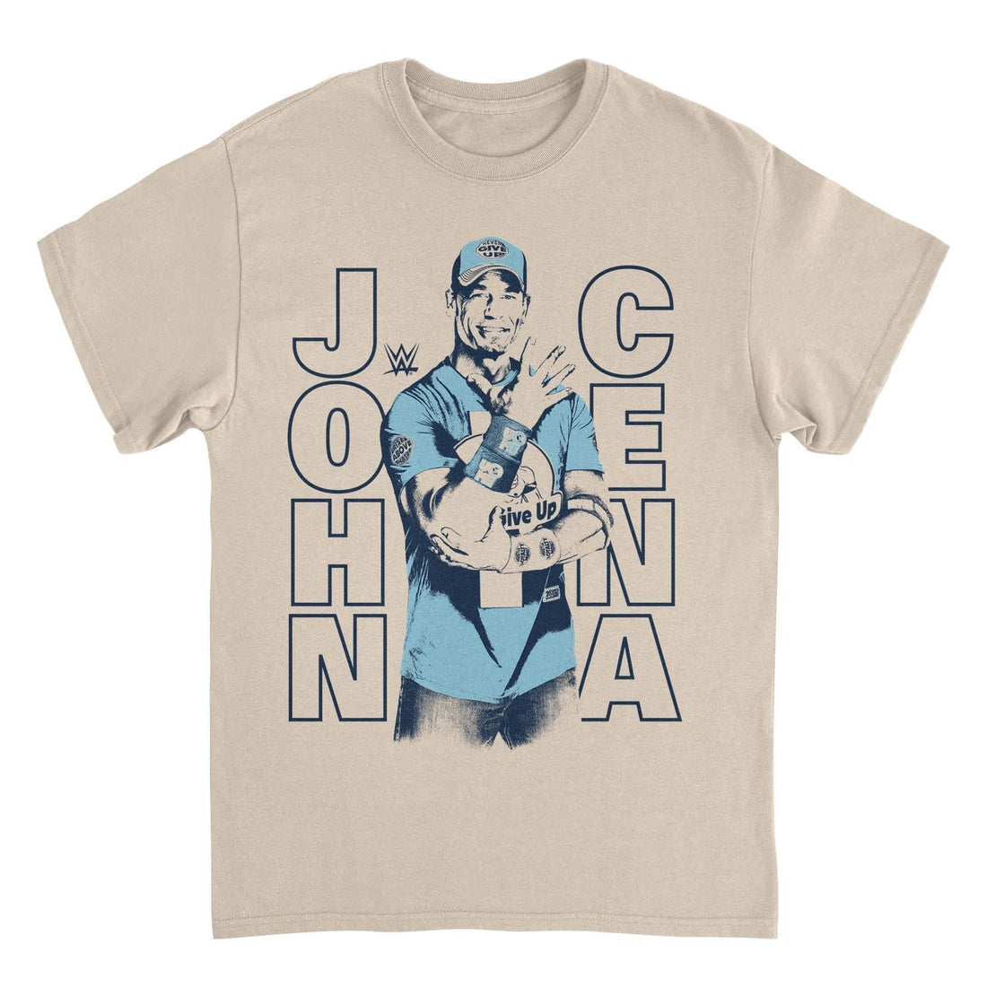 WWE Cena Contrast Sand T-Shirt