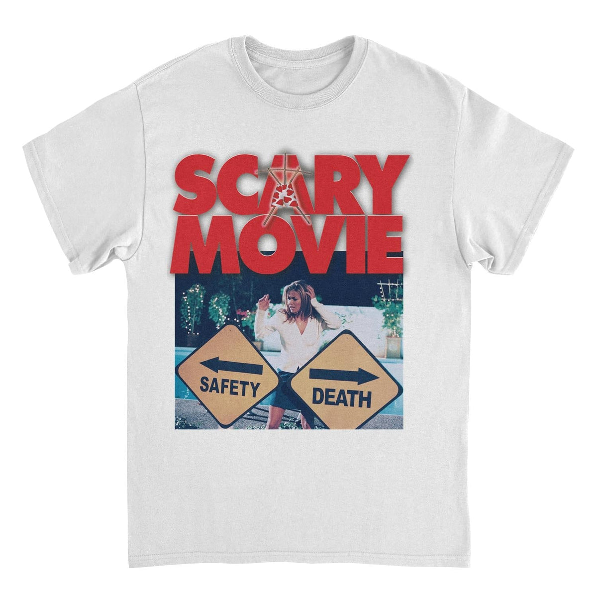 Scary Movie Paths White T-Shirt