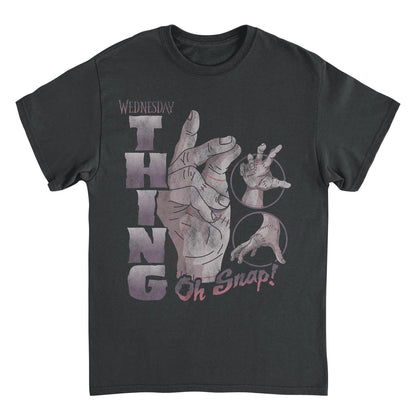 Wednesday Thing Oh Snap Black T-Shirt