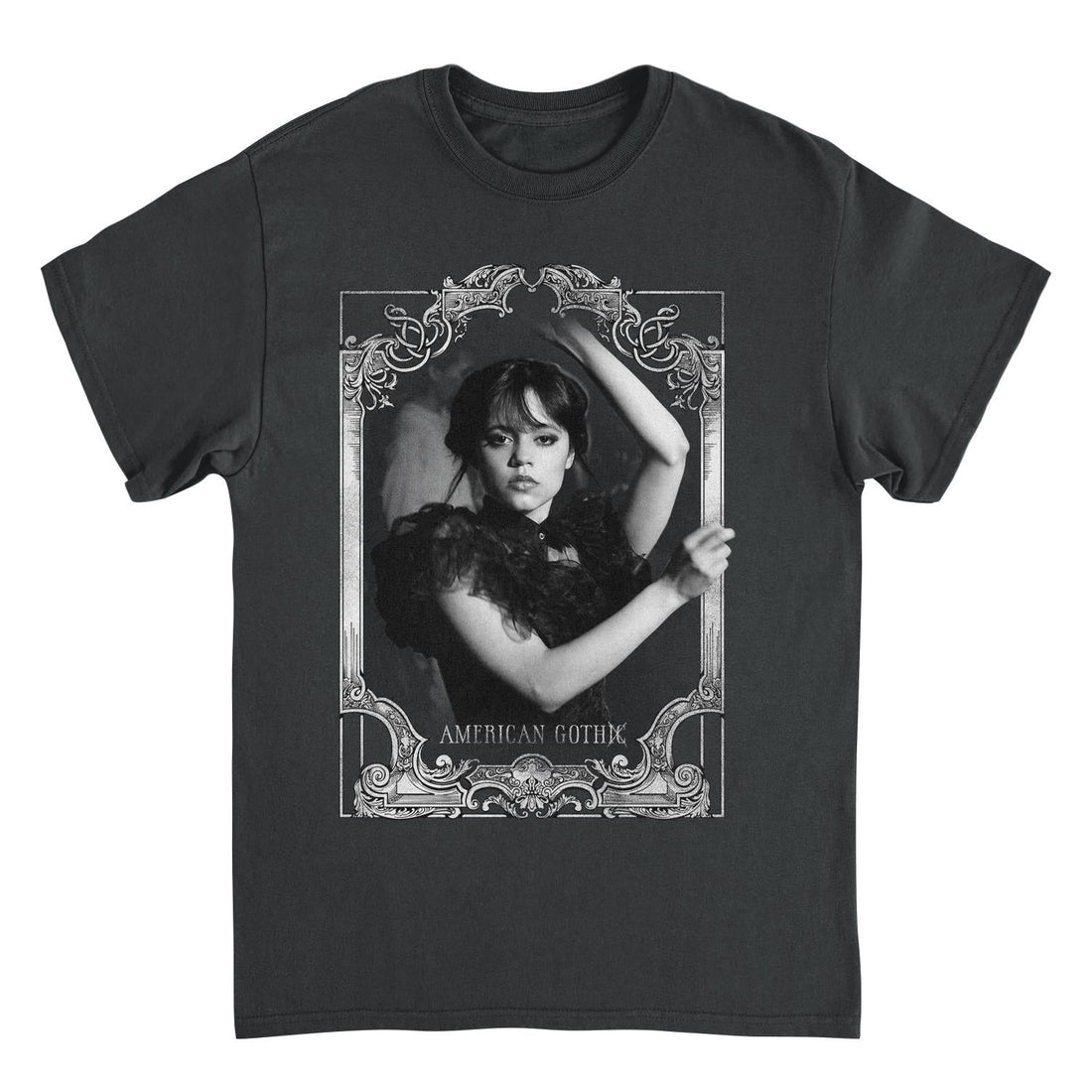 Wednesday American Gothic Black T-Shirt