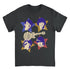Black t-shirt with &
