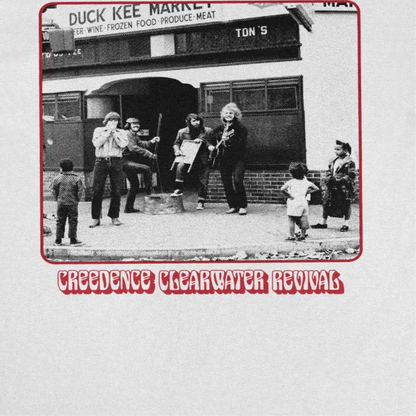 Credence Clearwater Revival CCR Market Band Photo White T-Shirt