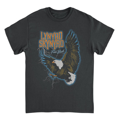 Black t-shirt with Lynyrd Skynyrd logo and eagle design on a white background