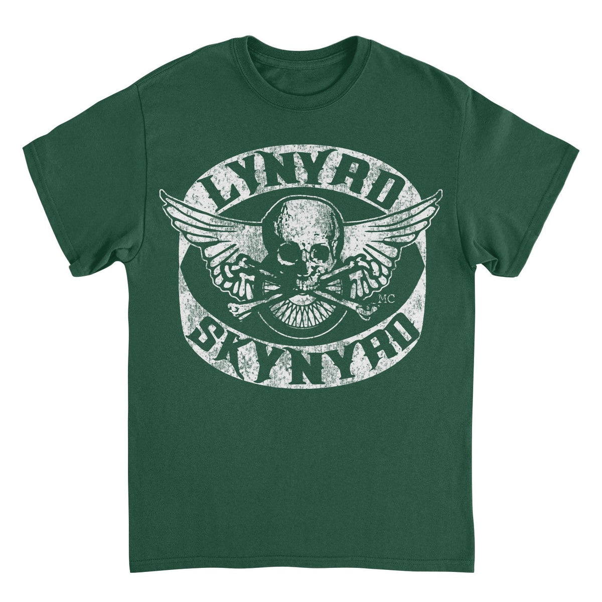 Lynyrd Skynyrd Skull White Forest Green T-Shirt