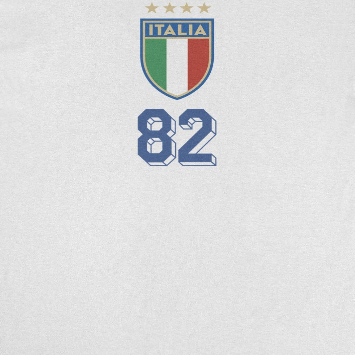 Toffs Retro Soccer Futbol Italia Logo White T-Shirt
