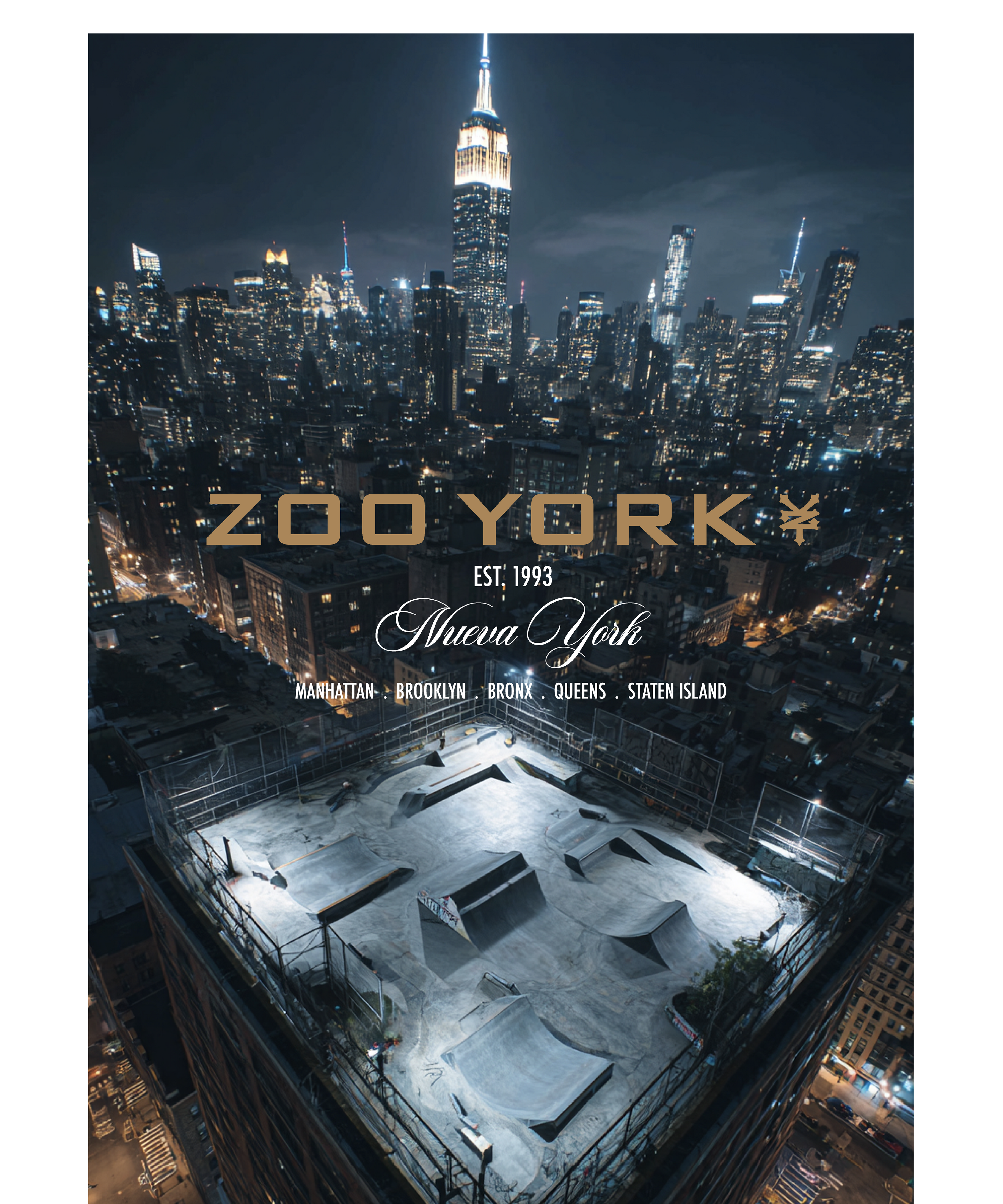 Zoo York Nueva York Bright Lights City Skyline T-Shirt